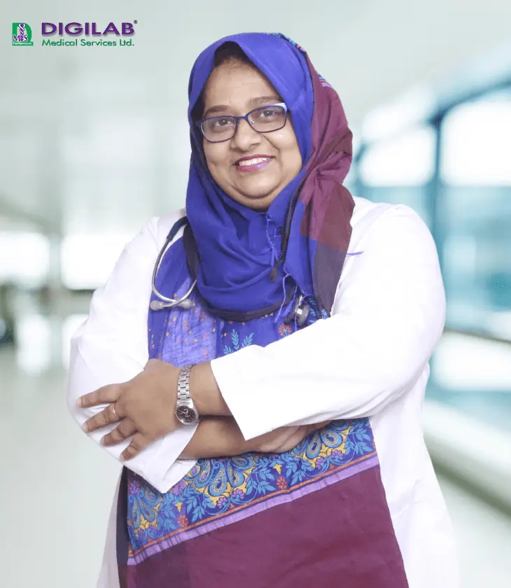 পরামর্শক ড. নুসরাত জাহান (পাপ্রি) এমবিবিএস, ডিসিএইচ, এফসিপিএস (শিশুরোগ) বিশেষত্ব: শিশু বিশেষজ্ঞ অভিজ্ঞতার সারাংশ: ঢাকা মেডিকেল কলেজ হাসপাতাল।