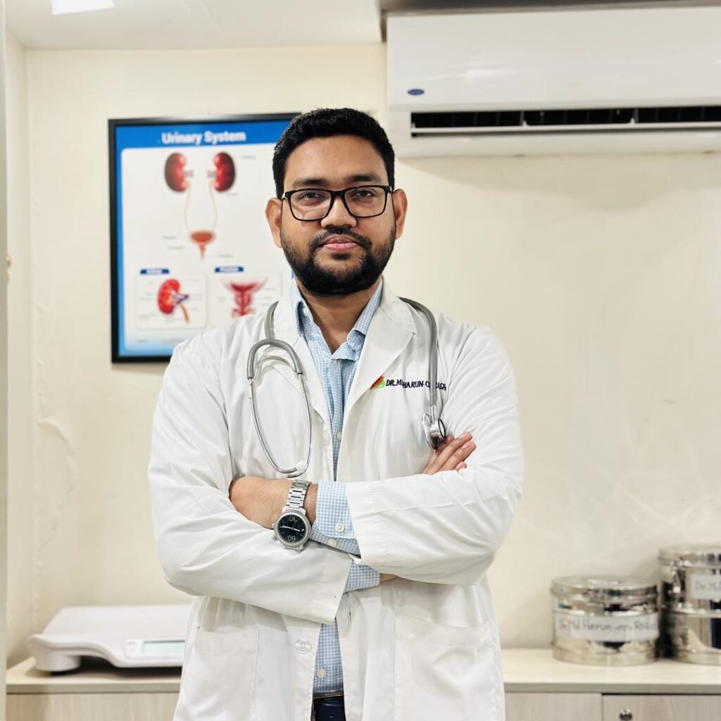 ডাঃ মোঃ হারুন-অর-রশীদ প্রামানিক এমবিবিএস, ডি-অর্থো (নিটোর অর্থোপেডিক ও ট্রমা সার্জন সারা হসপিটাল এন্ড ডায়াগনস্টিক বিএমডিসি রেজি, নং, এ-৯৪০৮৭ অর্থোপেডিক ও ট্রমা সার্জন