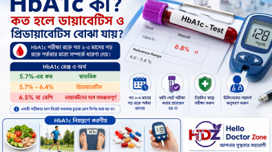 HbA1c কত হলে ডায়াবেটিস ও প্রিডায়াবেটিস বোঝা যায়