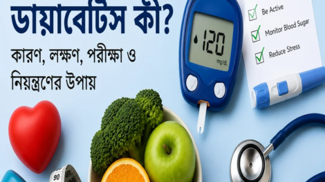 ডায়াবেটিস কী? কারণ, লক্ষণ, পরীক্ষা ও নিয়ন্ত্রণের উপায়