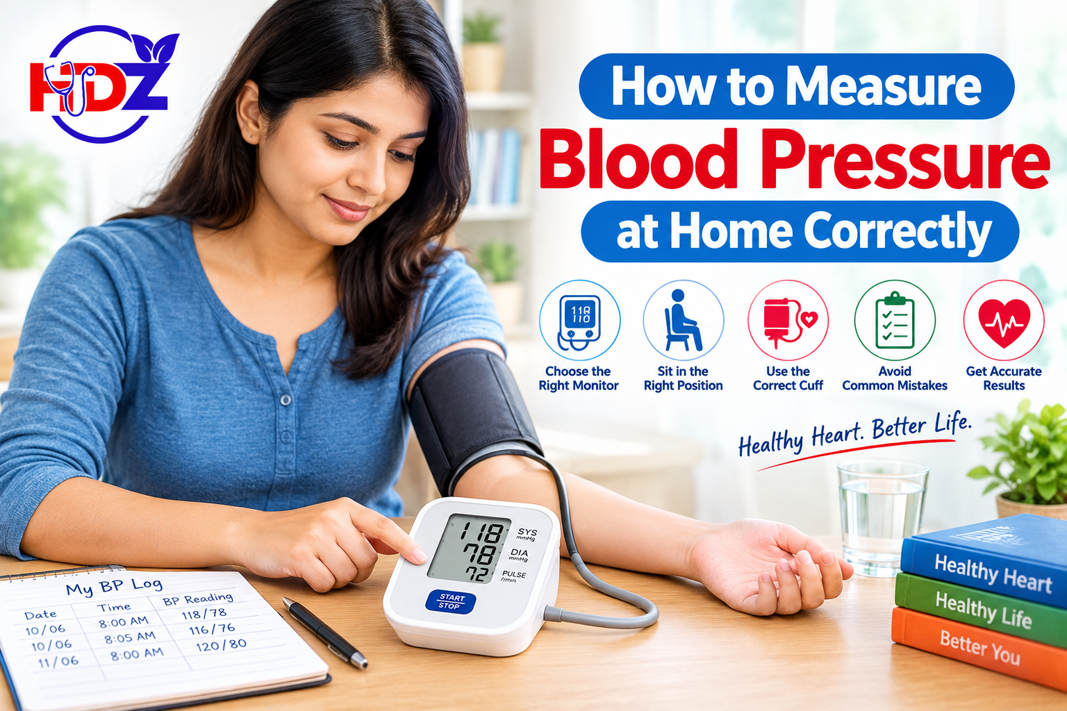 How to measure blood pressure at home correctly